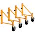 MetalTech 14-in. Scaffold Outriggers with 5-in. Heavy Duty Caster Wheels, Compatible with Metaltech Baker Scaffolding, 4-Pack