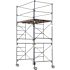 MetalTech Saferstack 2-Level Frame Rolling Scaffold Tower Set Including Cross Braces, Platforms and Guardrail System