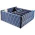 MetalTech Saferstack 76 in. x 60 in. Blue Walk-Through Arch Scaffold Frame