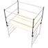 MetalTech 7 ft. W x 5 ft. H Galvanized Steel Guard Rail System for Scaffolding Safety on Scaffolding Platforms