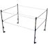 MetalTech 7 ft. W x 5 ft. H Galvanized Steel Guard Rail System for Scaffolding Safety on Scaffolding Platforms