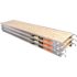 MetalTech Pack of 3 - 7 ft. x 19 in. Scaffolding Platform with 5/8 Plywood Plank and aluminum side