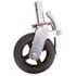 8-inch Cast Iron and Rubber Heavy-Duty Caster Wheels with Double-Lock Locking Pedal for Metaltech Scaffolding, 4-Pack