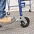 8-inch Cast Iron and Rubber Heavy-Duty Caster Wheels with Double-Lock Locking Pedal for Metaltech Scaffolding, 4-Pack