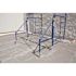 24-inch Galvanized Steel Adjustable Leveling Jacks with Heavy-Duty Base Plate and Wing Nut Screw for Scaffolding Frames