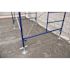24-inch Galvanized Steel Adjustable Leveling Jacks with Heavy-Duty Base Plate and Wing Nut Screw for Scaffolding Frames