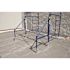 24-inch Galvanized Steel Adjustable Leveling Jacks with Heavy-Duty Base Plate and Wing Nut Screw for Scaffolds, 4-Pack