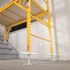 24-inch Galvanized Steel Adjustable Leveling Jacks with Heavy-Duty Base Plate and Wing Nut Screw for Scaffolds, 4-Pack