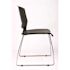 BOSS Office Products Side Chair Black Plastic Seats Steel Frame Chrome Stackable