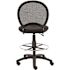 BOSS Office Products Black Mesh Drafting Stool