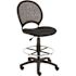 BOSS Office Products Black Mesh Drafting Stool