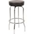 BOSS Office Products Black Bar Stool Chrome Finish Frame