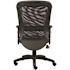BOSS Office Products Black Leather & Mesh Desk Chair with Adjustable Arms and Seat Height Adjustment