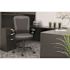 BOSS Office Products Black Leather & Mesh Desk Chair with Adjustable Arms and Seat Height Adjustment