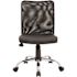 BOSS Office Products Black Mesh Back Black Vinyl Seat Armless Chrome Base Pneumatic Lift Mesh Task Chair