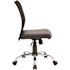 BOSS Office Products Black Mesh Back Black Vinyl Seat Armless Chrome Base Pneumatic Lift Mesh Task Chair