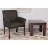 BOSS Office Products Black Contemporary Guest Chair Mahogany Finish Legs