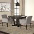 BOSS Office Products Gray Fabric Guest Chair with Black Finish Wood Legs