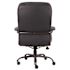 BOSS Office Products Black Caresoft Vinyl Big and Tall Desk Chair Heavy Duty Black Steel Constuction, 400 LB Capacity