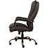 BOSS Office Products Black Caresoft Vinyl Big and Tall Desk Chair Heavy Duty Black Steel Constuction, 400 LB Capacity