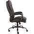 BOSS Office Products Black Caresoft Vinyl Big and Tall Desk Chair Heavy Duty Black Steel Constuction, 400 LB Capacity