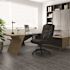 BOSS Office Products High Back Black Leather Executive Desk Chair with Built-In Lumber Support