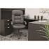 BOSS Office Products Black Leather High Back Executive Chair with Seat Height Adjustment