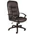 BOSS Office Products Black Leather High Back Executive Chair with Seat Height Adjustment