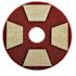 3M Trizact Diamond Buffing Floor Pad, Red (4-Count)