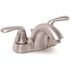 Premier Waterfront 4 in. Centerset 2-Handle Bathroom Faucet with Pop-Up Assembly in Brushed Nickel