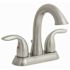 Premier Waterfront 4 in. Centerset 2-Handle Bathroom Faucet with Pop-Up Assembly in Brushed Nickel