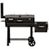 Dyna-Glo Signature Heavy-Duty Barrel Charcoal Grill and Offset Smoker in Black