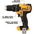 DEWALT 20V MAX Cordless Drill/Impact 2 Tool Combo Kit with (2) 20V 1.5Ah Batteries, Charger, and Bag