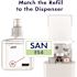 PURELL ES4 Push-Style Hand Sanitizer Dispenser, White, for 1200 mL ES4 Hand Sanitizer Refills