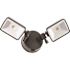 Lithonia Lighting OLF 2SH 120-Volt Bronze Outdoor Integrated LED Square Wall Mount Flood Light with Dusk to Dawn Photocell