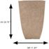 Southern Patio Newland Medium 11.89 in. x 20.75 in. 37 qt. Bone High Density Resin Square Tall Outdoor Planter