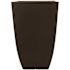 Southern Patio Newland Medium 11.89 in. x 20.75 in. 37 Qt. Coffee High-Density Resin Square Tall Outdoor Planter