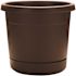 Southern Patio ROLLED RIM PLANTER, COCOA