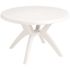 Grosfillex IBIZA 46 in. White Round Plastic Outdoor Dining Table