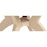 Grosfillex Ibiza 46 in. Sand Round Plastic Outdoor Dining Table