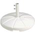 Fillable 5lb Resin Patio Umbrella Base in White