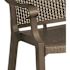 Grosfillex Sumatra Bronze Stackable Plastic Outdoor Dining Chair