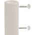 Cement Filled 35 lbs. Patio Umbrella Base in White