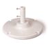 Cement Filled 35 lbs. Patio Umbrella Base in White
