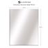 Glacier Bay 24 in. W x 30 in. H Frameless Rectangular Beveled Edge Bathroom Vanity Mirror in Silver