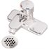 Symmons Scot 4 in. Centerset Single-Handle Metering Bathroom Faucet with Grid Drain in Chrome