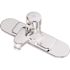 Symmons Scot 4 in. Centerset Single-Handle Metering Bathroom Faucet with 8 in. Deck Plate in Chrome