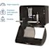 Georgia-Pacific Compact Black Side-By-Side Double Roll Toilet Paper Dispenser