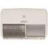 Compact GP White Side-By-Side Double Roll Toilet Paper Dispenser