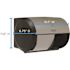 Compact Stainless Finish Side-By-Side Double Roll Toilet Paper Dispenser